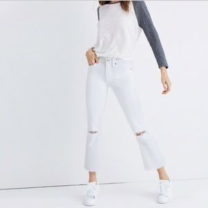 Madewell Cali Demi-boot: white jeans